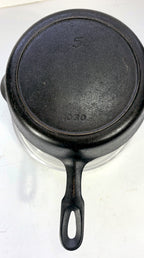 Vintage Griswold Iron Mountain #5 Cast Iron Skillet, 8-Inch, Pattern 1030