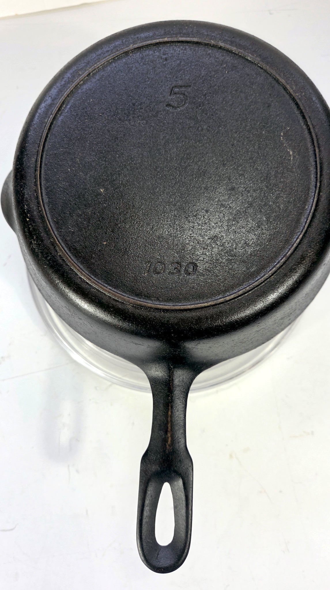 Vintage Griswold Iron Mountain #5 Cast Iron Skillet, 8-Inch, Pattern 1030