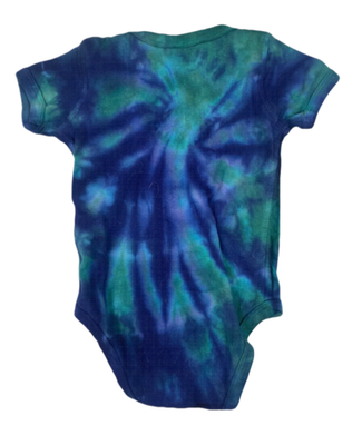 Hand-Dyed Infant Onesie — Blue & Green | DC Dyes