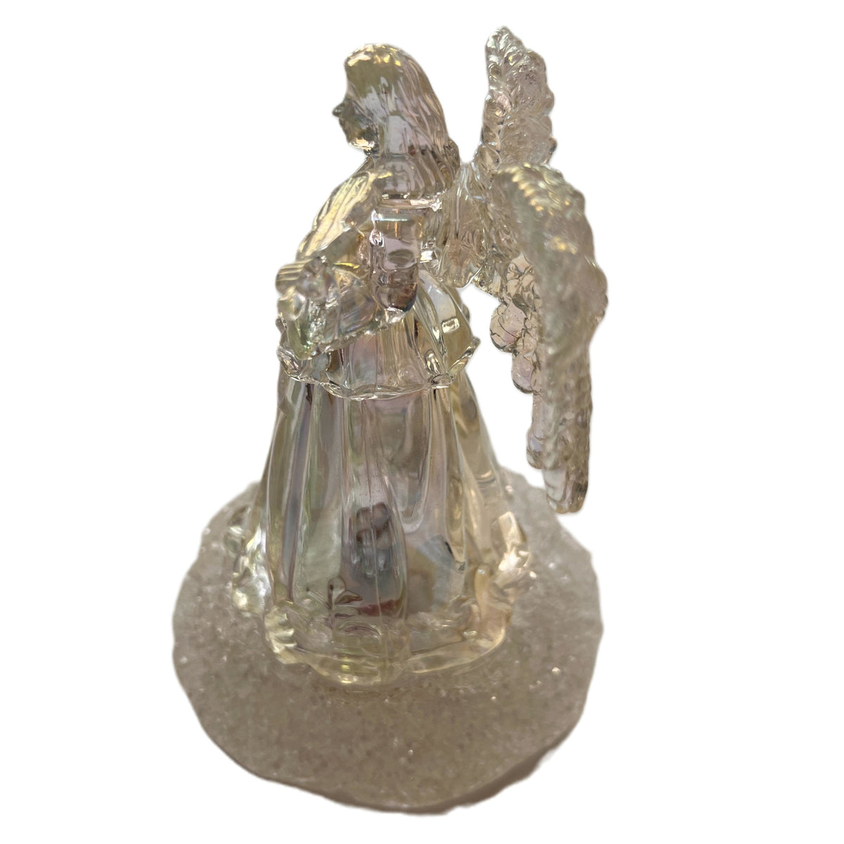 🎄 Vintage Glass Christmas Decor Lot – Angel Figurine & Tree w/ Ornaments