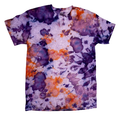 Hand Ice-Dyed Watercolor Tee - Purple & Orange