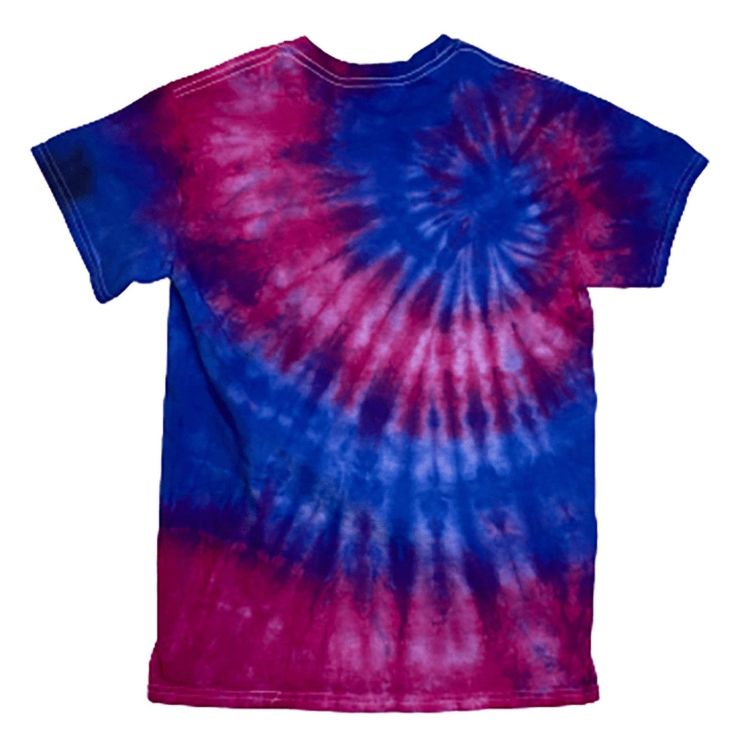 Hand-Dyed Spiral Tee — Blue, Purple & Pink | DC Dyes