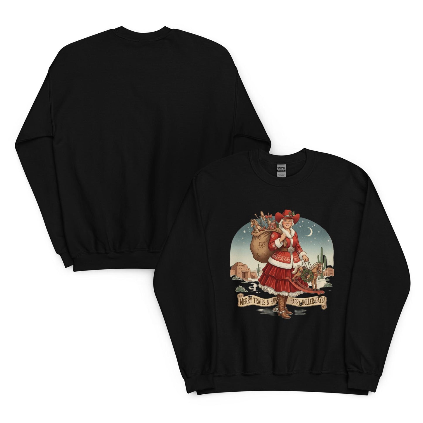 Cowgirl Santa Unisex Sweatshirt