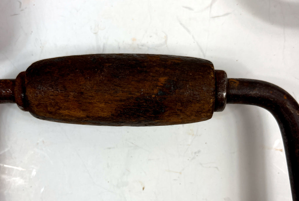 Vintage Carpenters Hand Brace Lot – 8-Inch Sweep – Pair of Restoration Projects