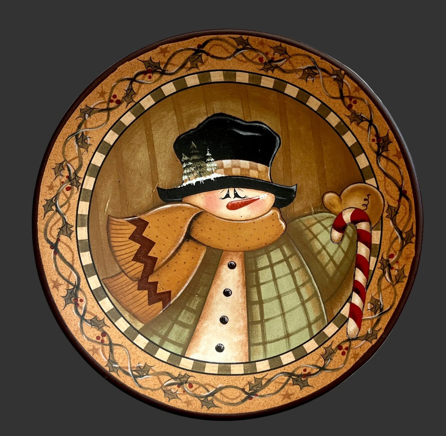 Small Snowman Decorative Hanging Plates