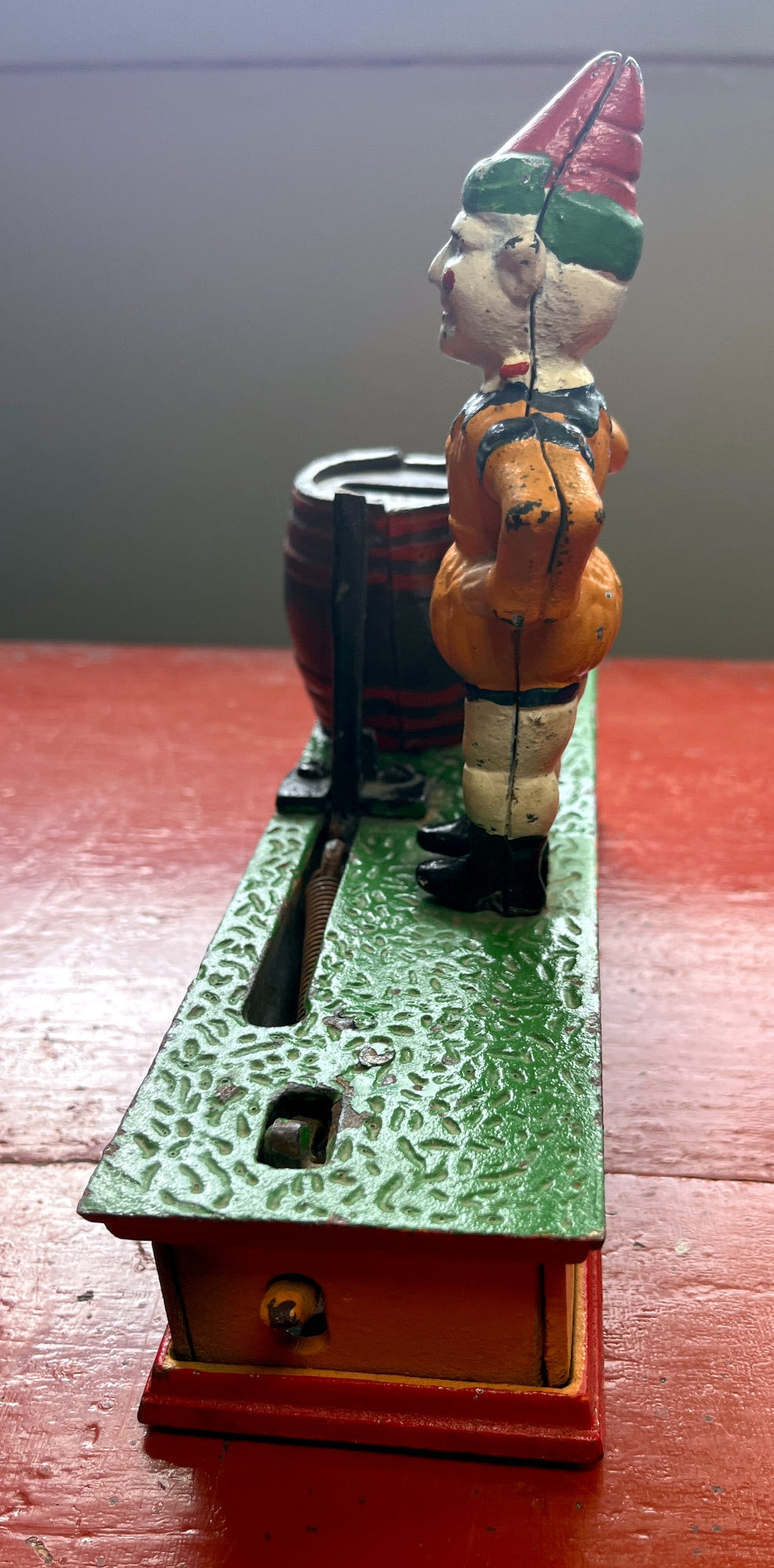 Trick Dog Cast Iron Bank — Reproduction, Pre-Owned