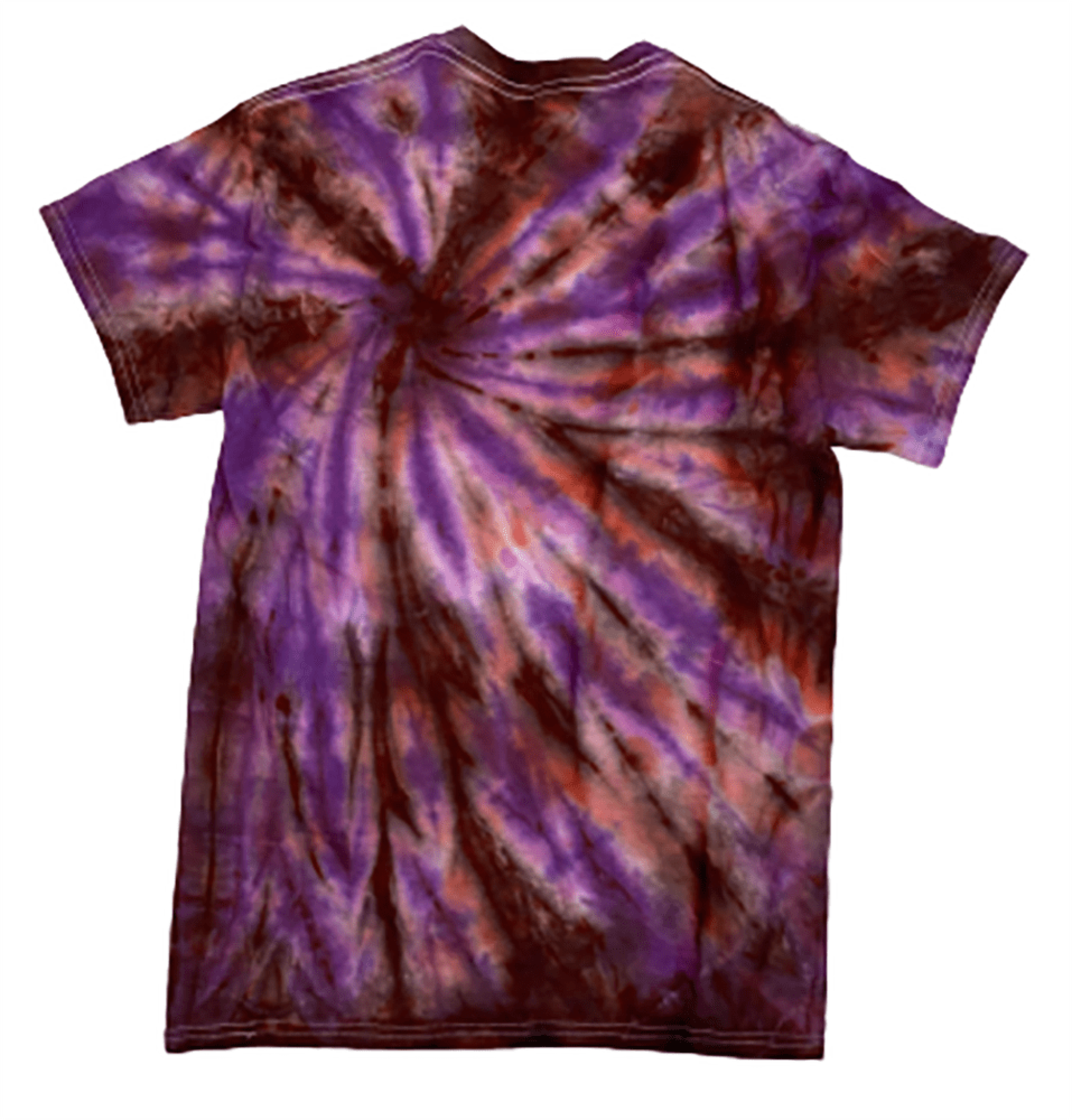 Hand-Dyed Tee - Burgundy & Purple - Image 2