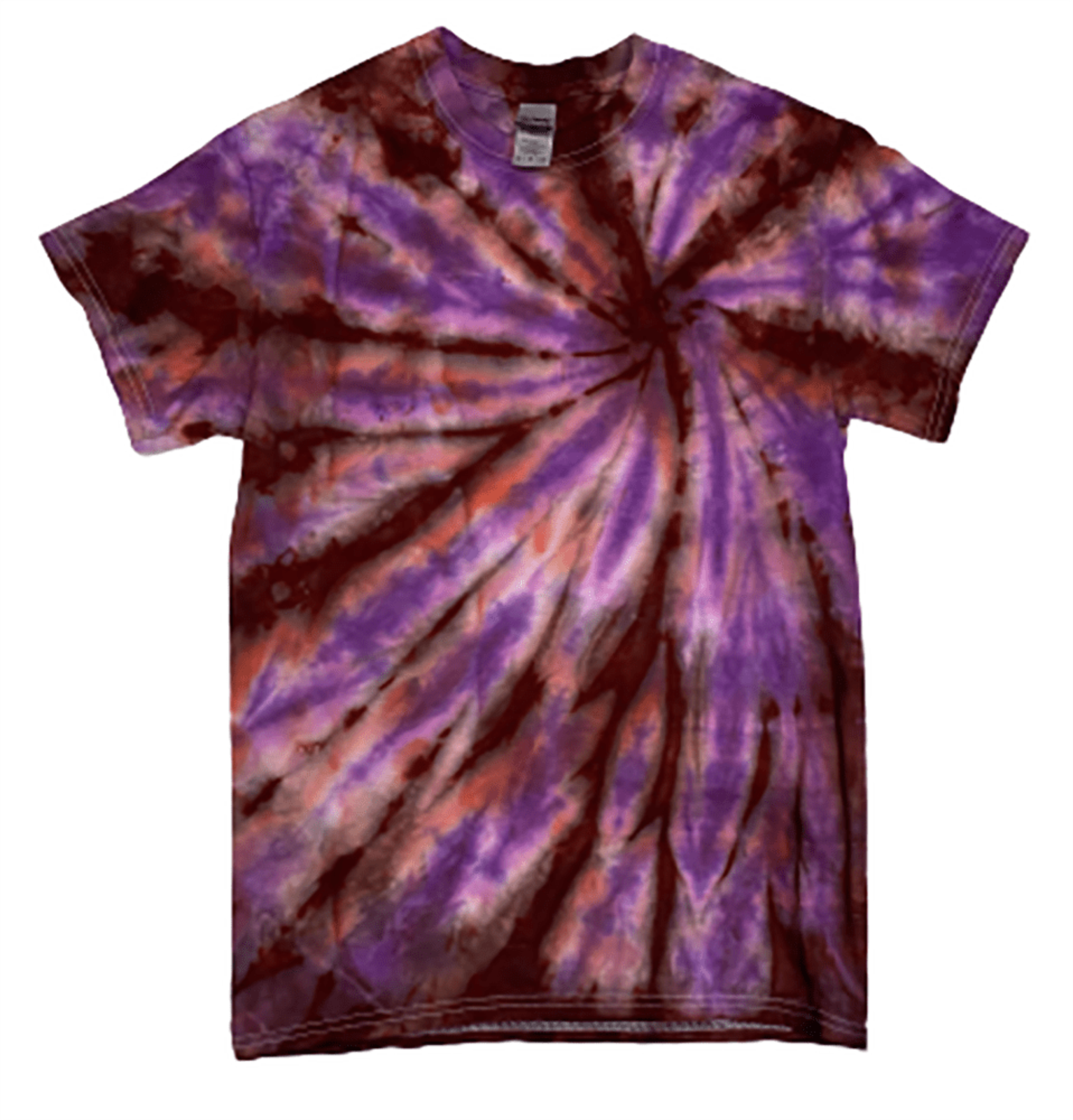Hand-Dyed Tee - Burgundy & Purple