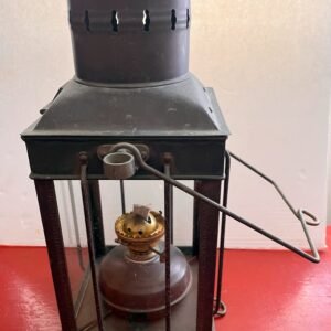 Vintage-Style British Cargo Ship Lantern – 1939 Reproduction Oil Lamp (The "I Swear I Was There" Edition)