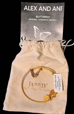 Alex and Ani Butterfly Charm Bangle | Renewal & Strength
