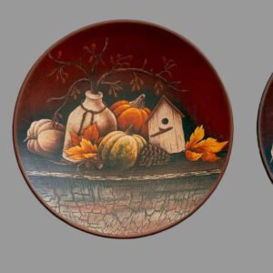 Small Fall Hanging Decorative Collector Plates – Set of 3