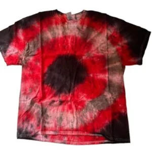 Hand-Dyed Bullseye Tee - Red & Black