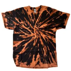 Asteroid Impact Reverse Tie-Dye Tee – Brown & Black